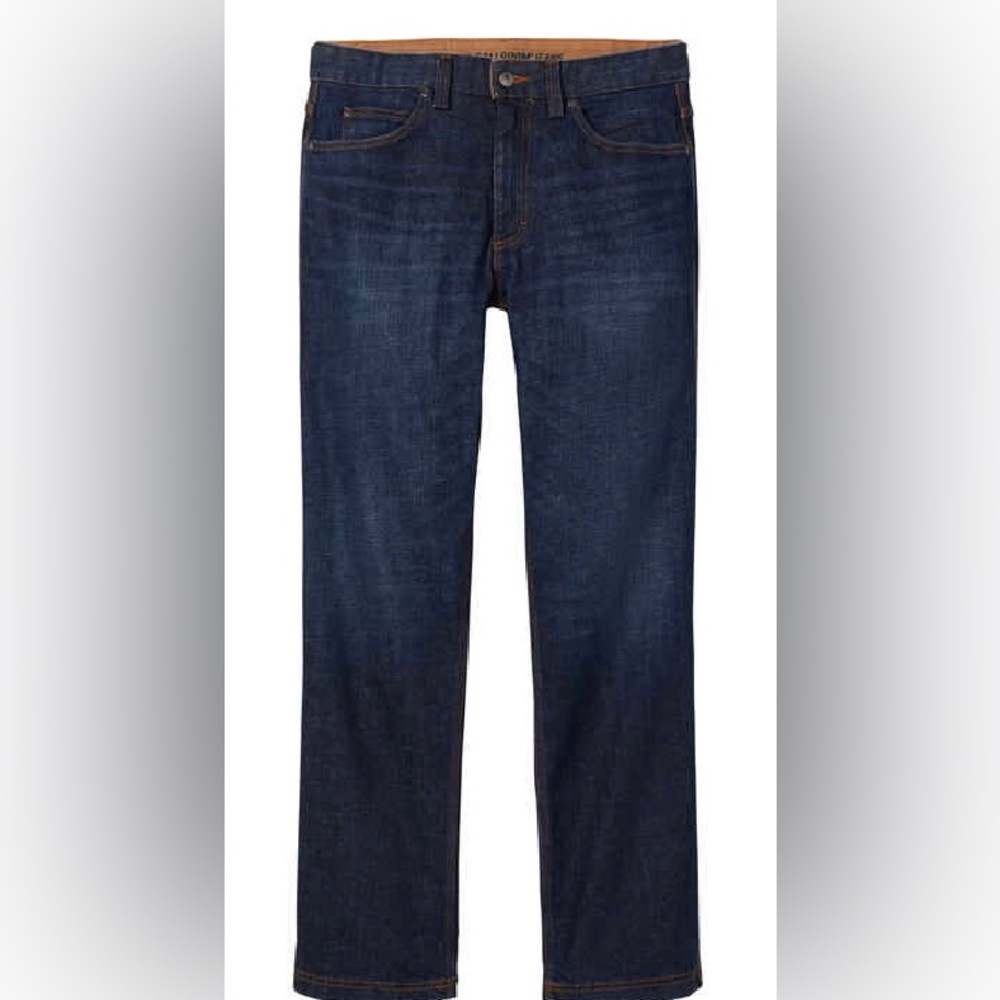 Duluth Flex Ballroom Denim 34w x 32l - like new/worn once. Washed dark indigo.